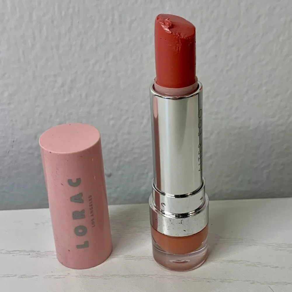 Lorac Alter Ego Lipstick Optimist Light Nude Pink No Box *USED* Rare discontinue